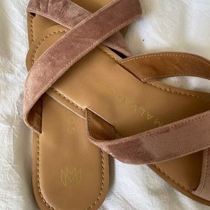 Crushed Velvet Sandals